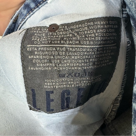 Legend Vintage Retro Button Fly High Rise Mom Jeans Denim y2k 31 Long Tall - Picture 6 of 7